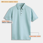 Sage Shirt-Collar Polo