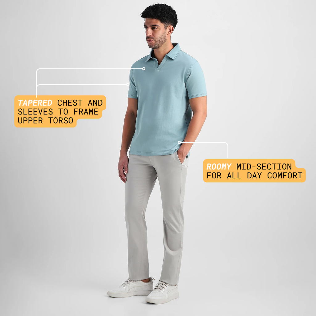 Sage V-Neck Polo