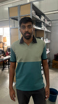 Dual Tone Nautica-Black Mandarin Polo