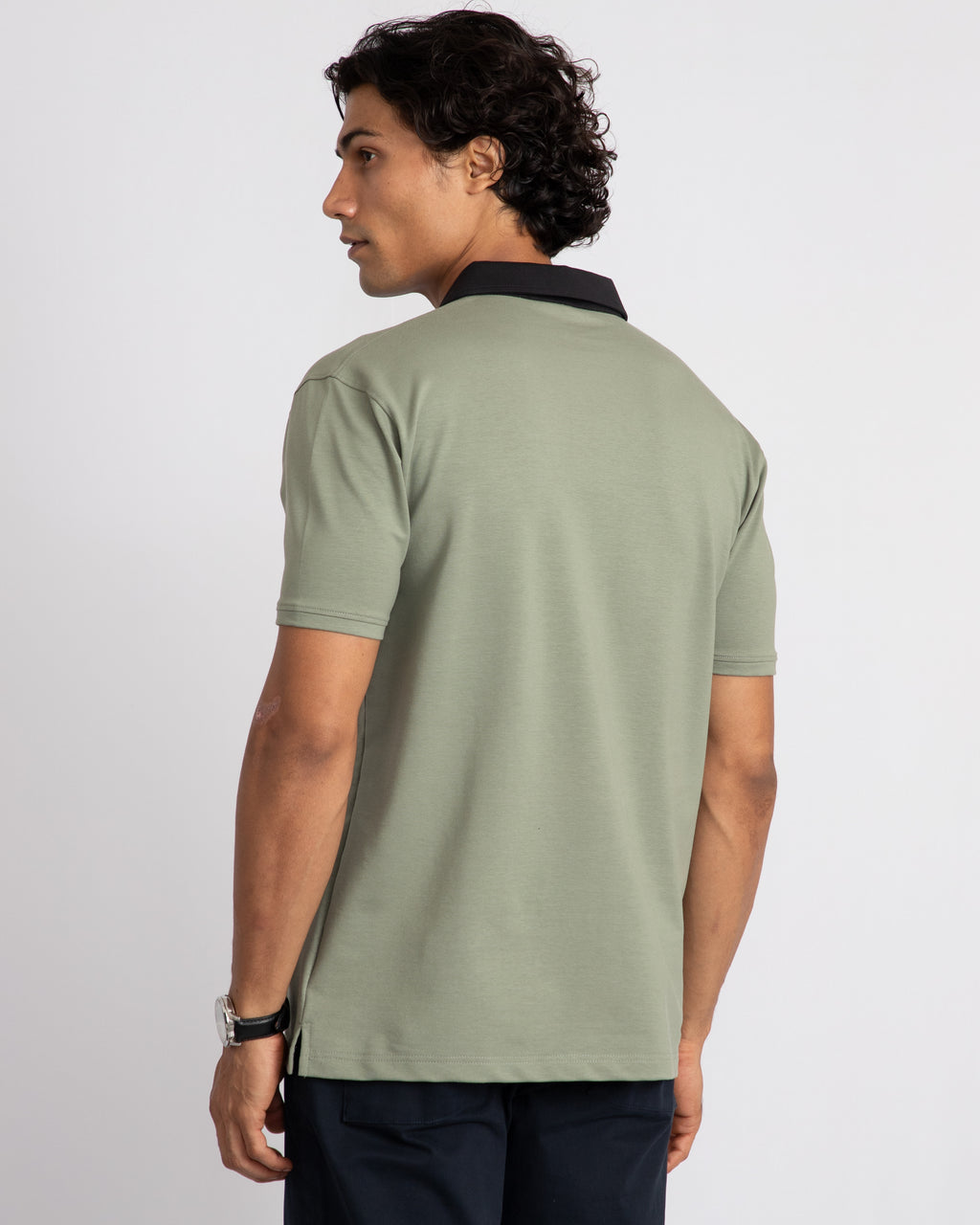 EverSharp Polo - No Ironing Needed - Nautica + Black Shirt-Collar