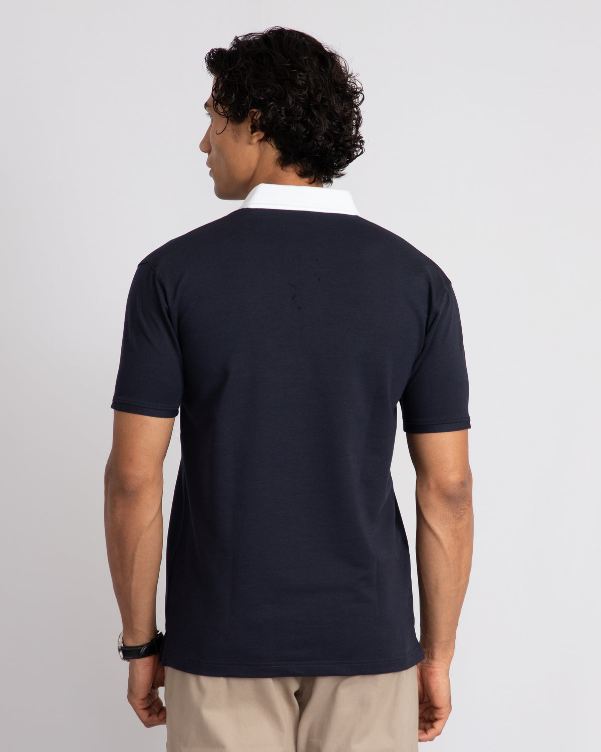 EverSharp Polo - No Ironing Needed - Navy + White Shirt-Collar Polo