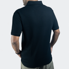 Aerotex Textured Polo - Black Shirt-Collar