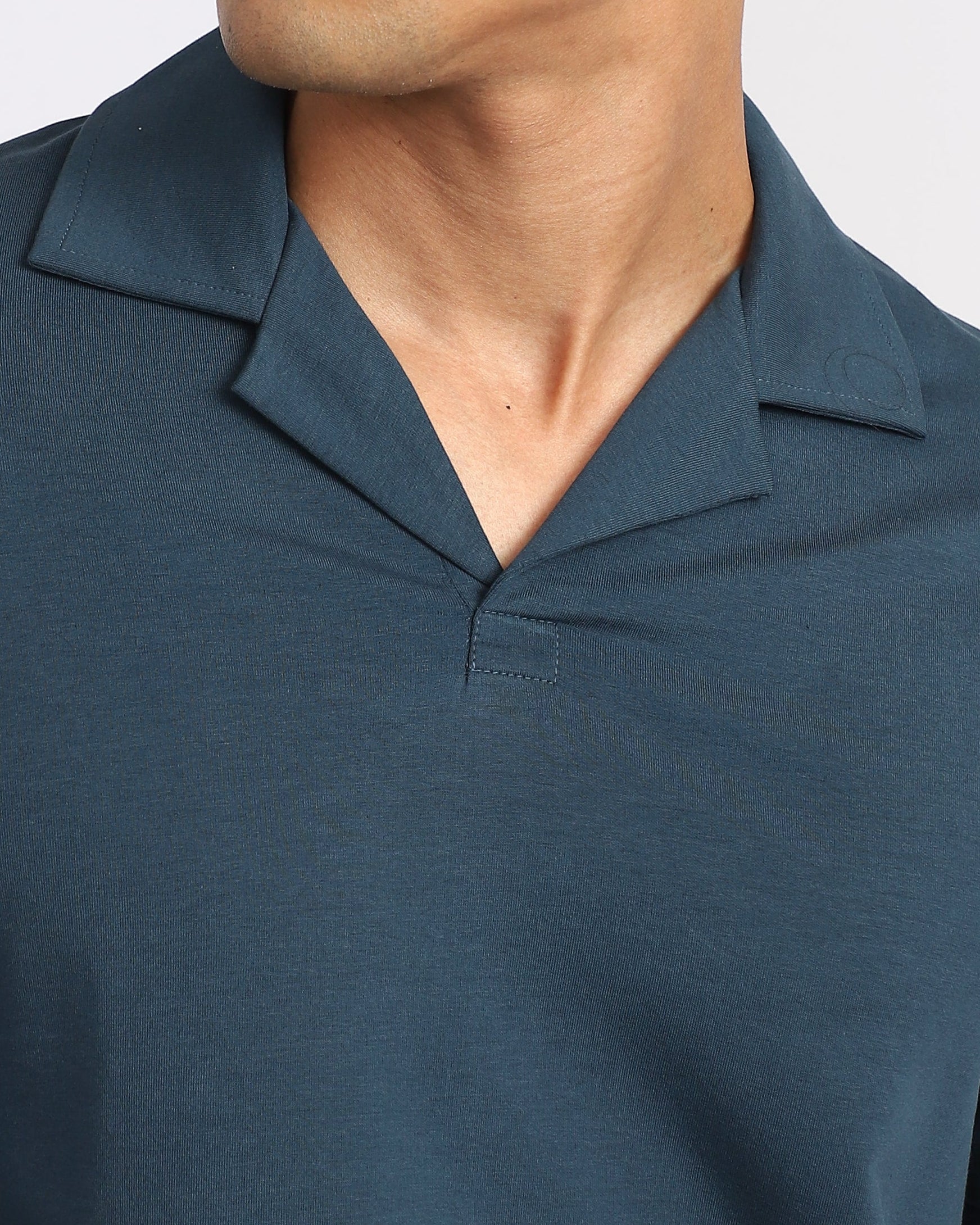 EverSharp Polo - No Ironing Needed - Airforce Cuban Collar