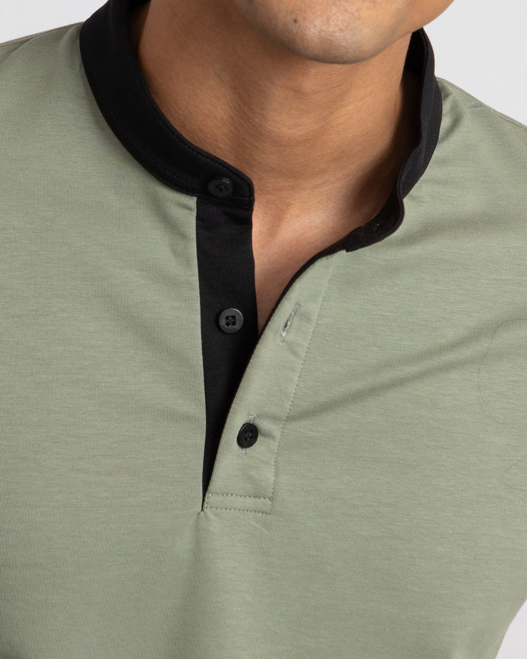 EverSharp Polo - No Ironing Needed - Nautica + Black Mandarin Collar