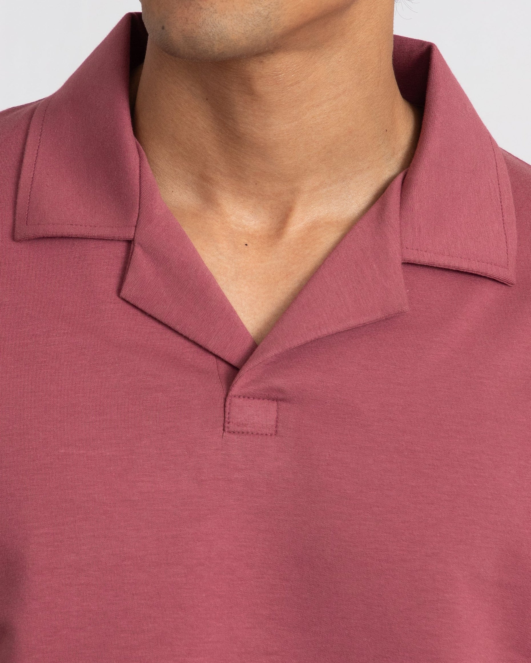 EverSharp Polo - No Ironing Needed - Rosewood Cuban Collar