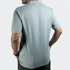 Aerotex Textured Polo - Concrete Shirt-Collar