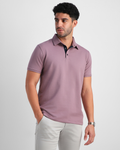 EverSharp Polo - No Ironing Needed - Mauve Shirt-Collar