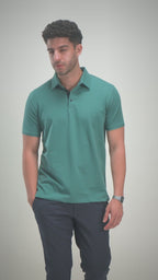 Emerald Shirt-Collar Polo