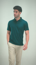 Midnight Flat-Collar Polo