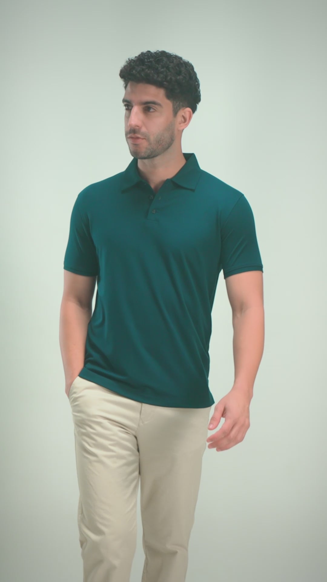 Midnight Flat-Collar Polo
