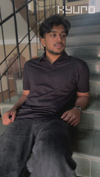 EverSharp Polo - No Ironing Needed - Black Shirt-Collar