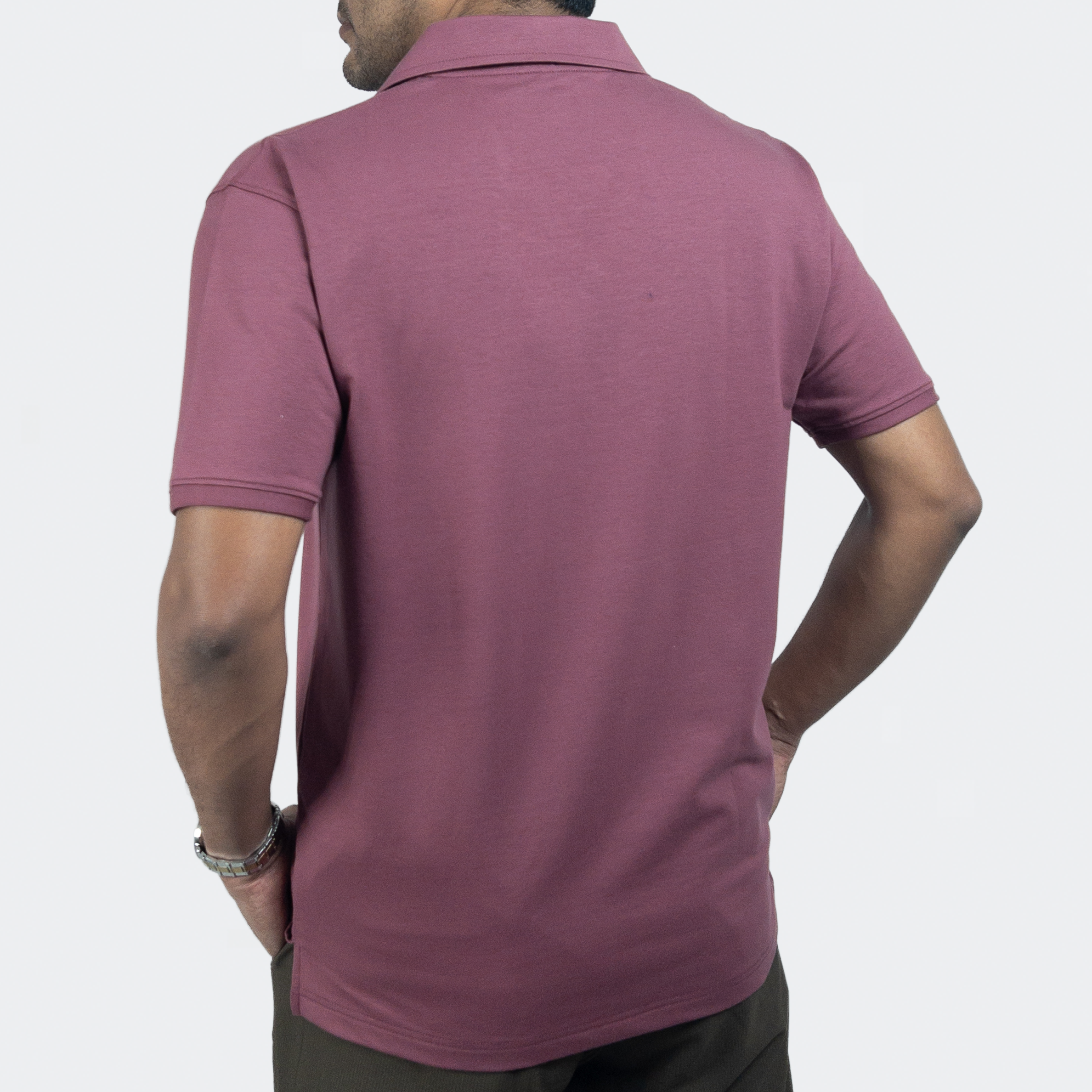 EverSharp Polo - No Ironing Needed - Rosewood Cuban Collar