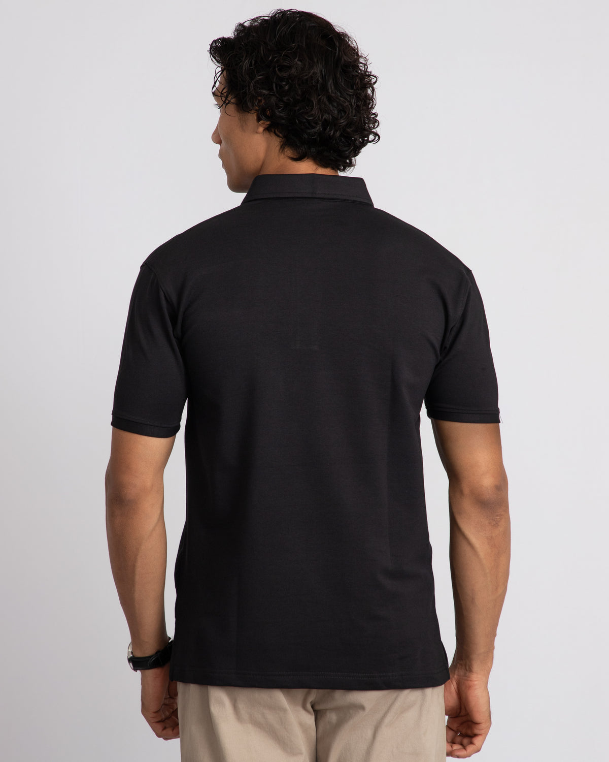 EverSharp Polo - No Ironing Needed - Black Shirt-Collar